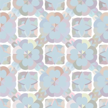 Geometrik süslemeli kusursuz desen. vektör illüstrasyonu