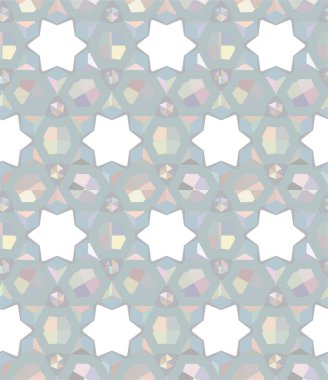 Soyut geometrik şekilli kusursuz desen