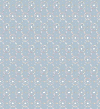 Geometrik yinelenen süs vektör deseni. Pastel tonları olan kusursuz tasarım dokusu