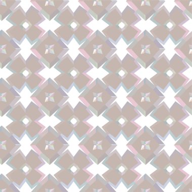 Geometrik süslemeli vektör deseni. Kusursuz tasarım dokusu 