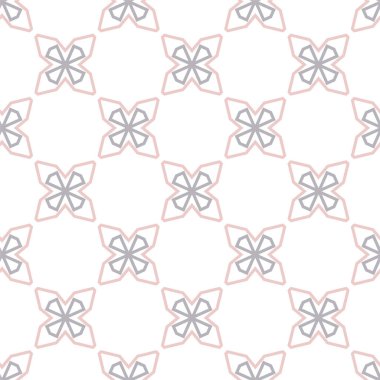 Geometrik yinelenen süs vektör deseni. Pastel tonları olan kusursuz tasarım dokusu