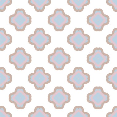 Geometrik süslemeli kusursuz desen. vektör illüstrasyonu