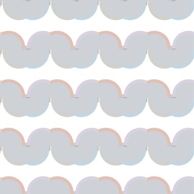 Geometrik yinelenen süs vektör deseni. Pastel tonları olan kusursuz tasarım dokusu