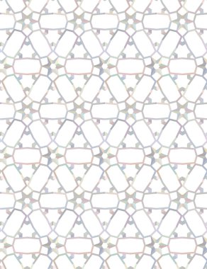 Geometrik süslemeli vektör deseni. Kusursuz tasarım dokusu