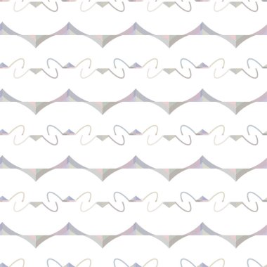 Geometrik süslemeli kusursuz desen. vektör illüstrasyonu