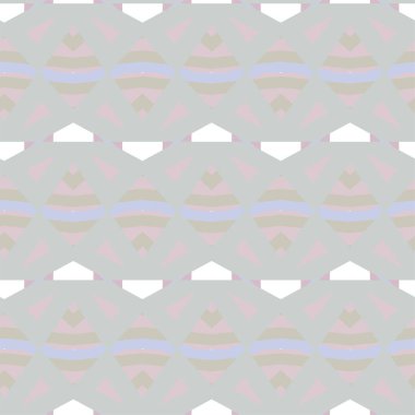 Geometrik yinelenen süs vektör deseni. Pastel tonları olan kusursuz tasarım dokusu