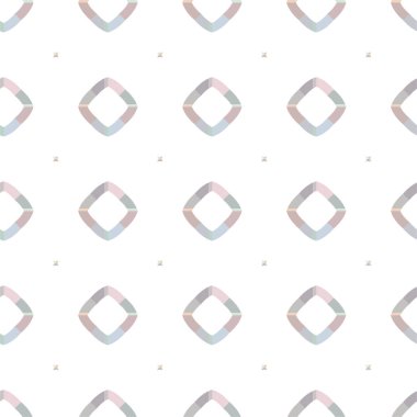Geometrik yinelenen süs vektör deseni. Pastel tonları olan kusursuz tasarım dokusu