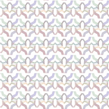 Geometrik süslemeli vektör deseni. Kusursuz tasarım dokusu 