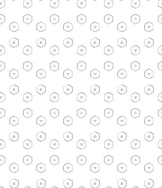 Geometrik yinelenen süs vektör deseni. Pastel tonları olan kusursuz tasarım dokusu