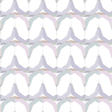 Geometrik yinelenen süs vektör deseni. Pastel tonları olan kusursuz tasarım dokusu