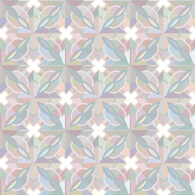 Geometrik süslemeli vektör deseni. Kusursuz tasarım dokusu