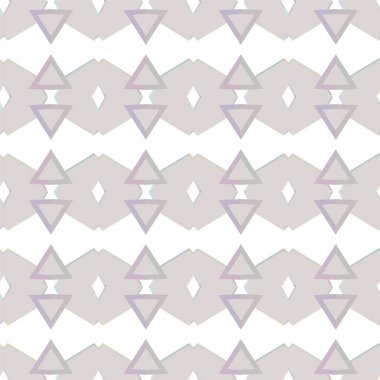 Geometrik yinelenen süs vektör deseni. Pastel tonları olan kusursuz tasarım dokusu