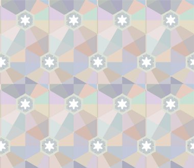 Geometrik süslemeli kusursuz desen. vektör illüstrasyonu