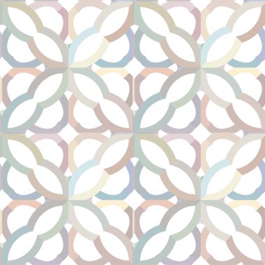 Geometrik süslemeli vektör deseni. Kusursuz tasarım dokusu 