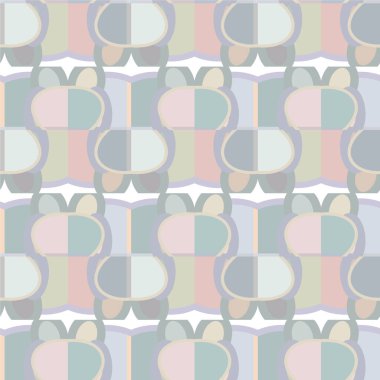 Geometrik süslemeli vektör deseni. Kusursuz tasarım dokusu