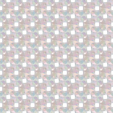 Geometrik yinelenen süs vektör deseni. Pastel tonları olan kusursuz tasarım dokusu