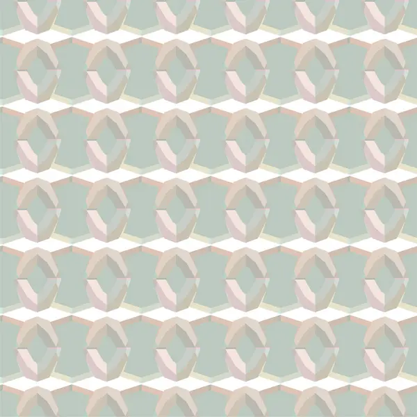 Geometric Recurring Ornamental Vector Pattern Seamless Design Texture Pastel Shades — Stock Vector