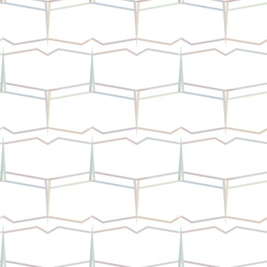 Geometrik süslemeli vektör deseni. Kusursuz tasarım dokusu