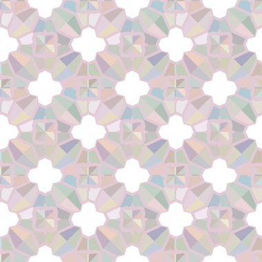 Soyut geometrik şekilli kusursuz desen