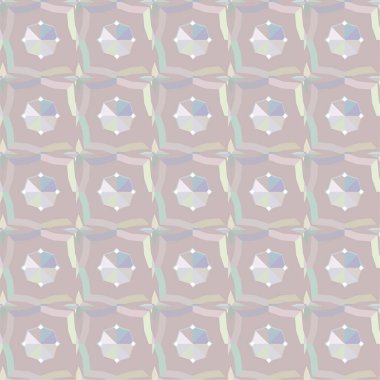 Soyut geometrik şekilli kusursuz desen