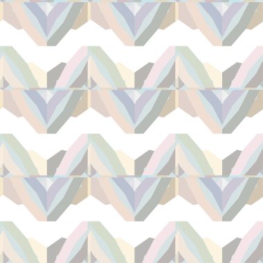 Geometrik süslemeli vektör deseni. Kusursuz tasarım dokusu