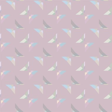 Geometrik yinelenen süs vektör deseni. Pastel tonları olan kusursuz tasarım dokusu