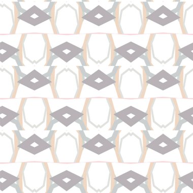 Geometrik süslemeli kusursuz desen. vektör illüstrasyonu