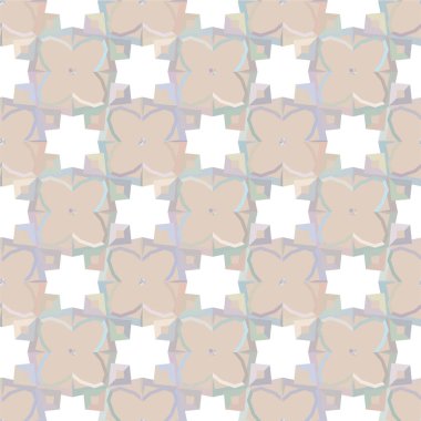 Geometrik süslemeli vektör deseni. Kusursuz tasarım dokusu 