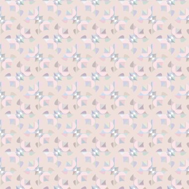 Soyut geometrik şekilli kusursuz desen