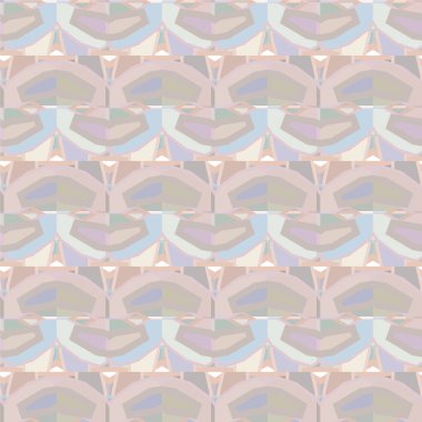 Geometrik süslemeli vektör deseni. Kusursuz tasarım dokusu