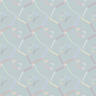 Geometrik süslemeli vektör deseni. Kusursuz tasarım dokusu 