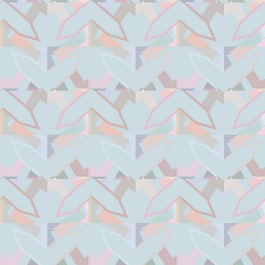 Geometrik süslemeli vektör deseni. Kusursuz tasarım dokusu 