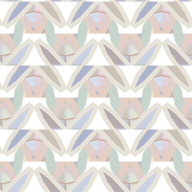 Geometrik süslemeli kusursuz desen. vektör illüstrasyonu