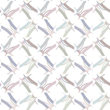 Geometrik yinelenen süs vektör deseni. Pastel tonları olan kusursuz tasarım dokusu