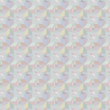 Geometrik süslemeli vektör deseni. Kusursuz tasarım dokusu