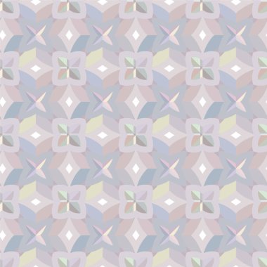 Soyut geometrik şekilli kusursuz desen