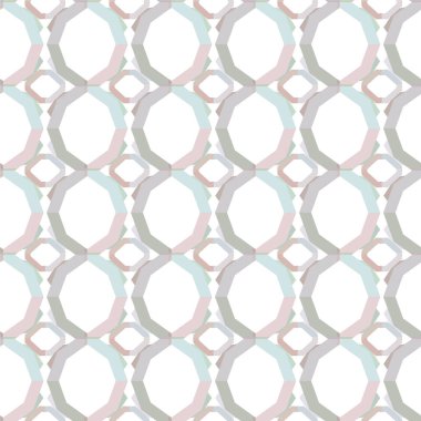 Soyut geometrik şekilli kusursuz desen