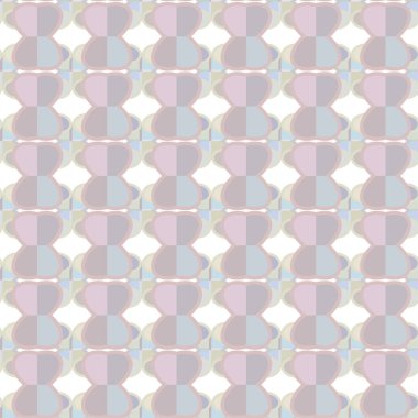 Geometrik yinelenen süs vektör deseni. Pastel tonları olan kusursuz tasarım dokusu