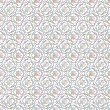 Geometrik süslemeli vektör deseni. Kusursuz tasarım dokusu