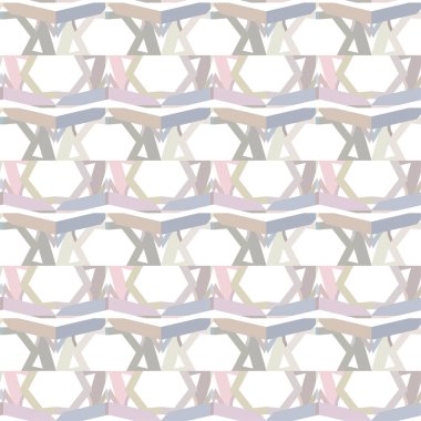 Geometrik süslemeli vektör deseni. Kusursuz tasarım dokusu