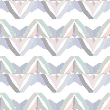 Geometrik süslemeli kusursuz desen. vektör illüstrasyonu