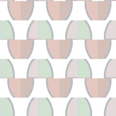 Geometrik süslemeli vektör deseni. Kusursuz tasarım dokusu.