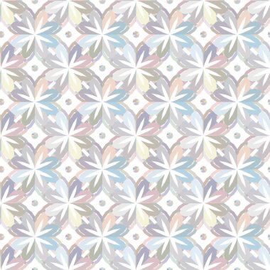 Geometrik süslemeli vektör deseni. Kusursuz tasarım dokusu