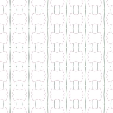 Geometrik yinelenen süs vektör deseni. Pastel tonları olan kusursuz tasarım dokusu