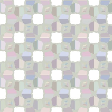 Geometrik süslemeli vektör deseni. Kusursuz tasarım dokusu 