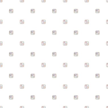 Geometrik süslemeli vektör deseni. Kusursuz tasarım dokusu