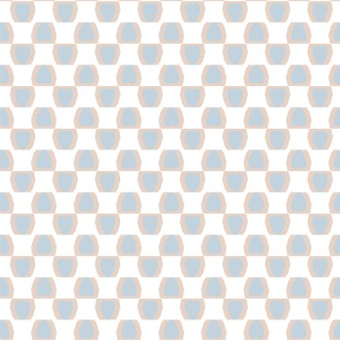 Geometrik yinelenen süs vektör deseni. Pastel tonları olan kusursuz tasarım dokusu