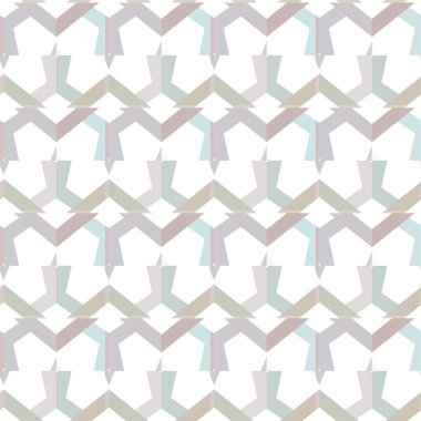 Geometrik süslemeli vektör deseni. Kusursuz tasarım dokusu