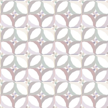 Geometrik yinelenen süs vektör deseni. Pastel tonları olan kusursuz tasarım dokusu