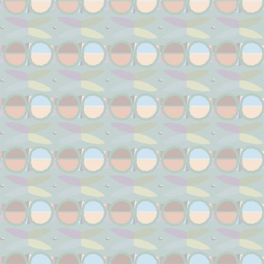 Geometrik yinelenen süs vektör deseni. Pastel tonları olan kusursuz tasarım dokusu